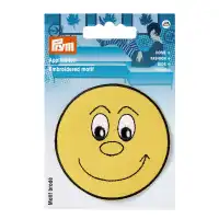 Applikation Gesicht, lachend, gelb 925429