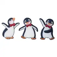 Applikation selbstklebend/aufbügelbar, Pinguine 924350
