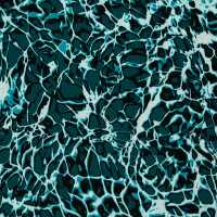 Pop Art Waves by Thorsten Berger Viskose Webware petrol
