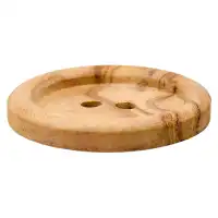 Holzknopf 2-Loch, 28mm, beige
