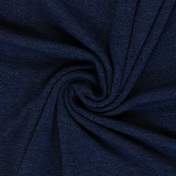 Merino-Strick dunkelblau meliert 1596