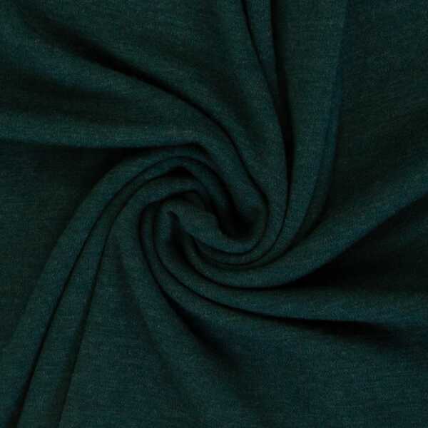Merino-Strick dunkelgrün meliert 1748