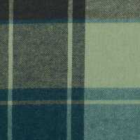 Maverick Baumwolle Flanell kariert mint/grau/petrol