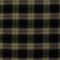 Yukon Baumwolle Flanell kariert schwaez/beige