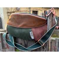 Mirco Kunstleder mit Fleece Abseite blau/beige