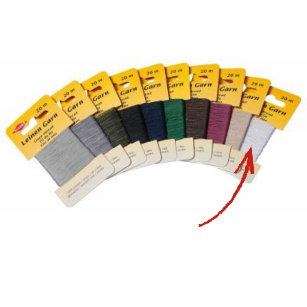 Leinengarn 20m weiß 71044