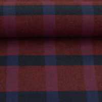 Maverick Baumwolle Flanell kariert rot/blau