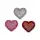 Applikationen Herzen, 3 Stück, mehrfarbig 923328