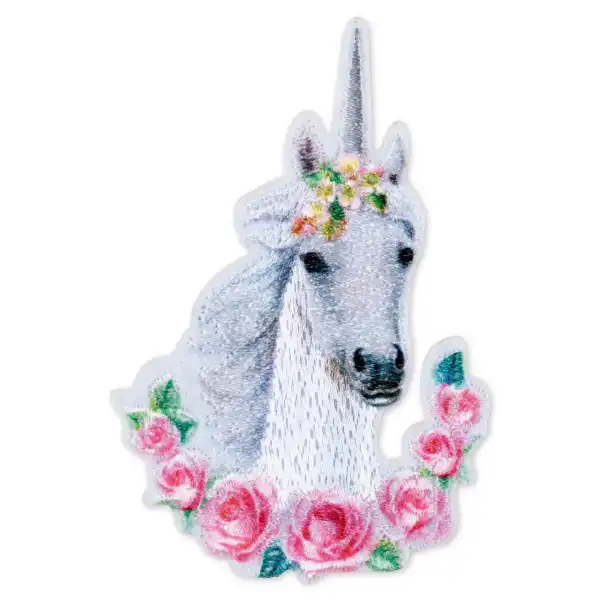 Applikation, Einhorn, weiß 922021