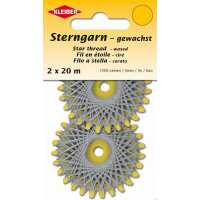 Sterngarn 2 x 20 m / grau gewachst