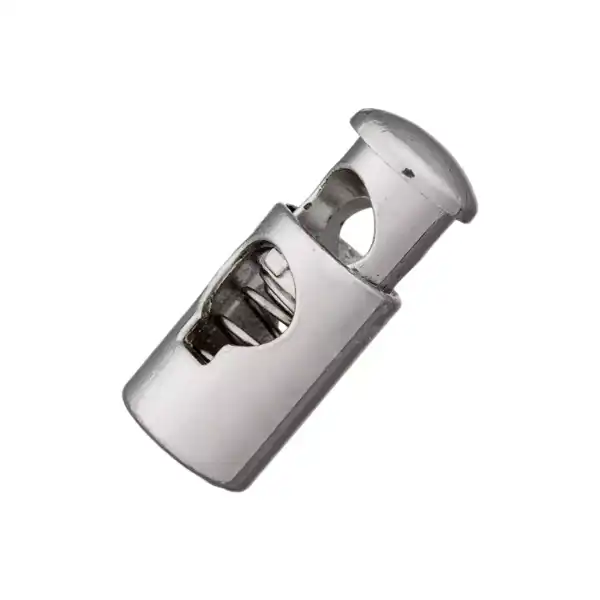 Kordelstopper/Durchlass 5mm, 25mm, silber