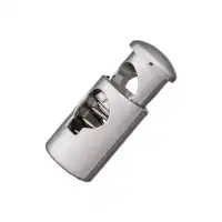 Kordelstopper/Durchlass 5mm, 25mm, silber