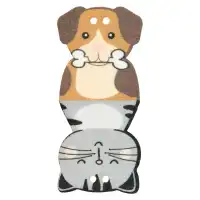 Zierteil Hund/Katze, 20mm, mittelbraun