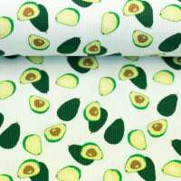 Geseke, Rippjersey  Avocados, grün/weiß