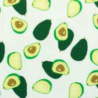 Geseke, Rippjersey  Avocados, grün/weiß