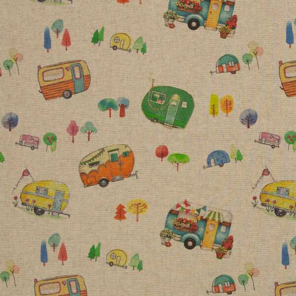Pedro, Dekostoff Webware Wohnwagen, beige