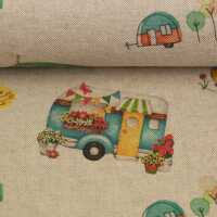 Pedro, Dekostoff Webware Wohnwagen, beige