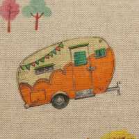 Pedro, Dekostoff Webware Wohnwagen, beige