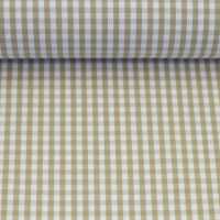 Checks - 3 mm, Baumwolle Webware, Karos, schlamm/weiß