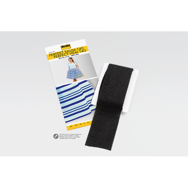 Vlieseline Perfekt Saum T40 schwarz 40mm x 3m