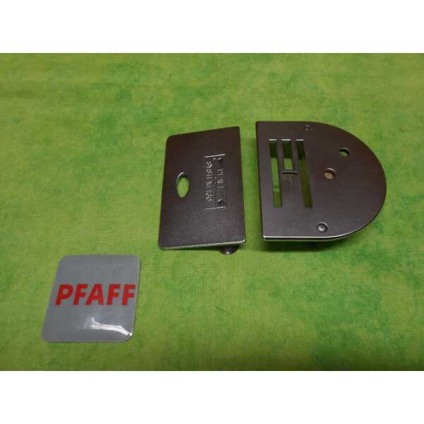 PFAFF Stichplatte (4,8mm) mit Schieber kpl.gebr.