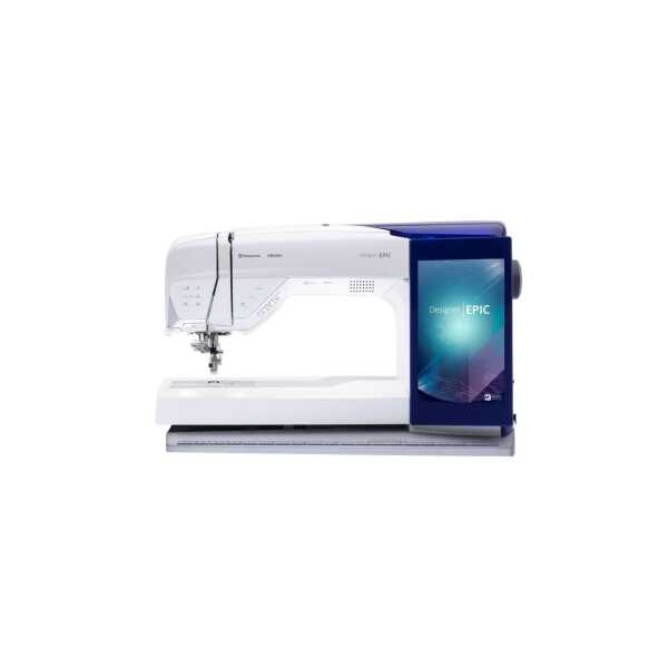 Husqvarna Viking Designer Epic™ mit Stickaggreagat u. Rollkoffer gebr.