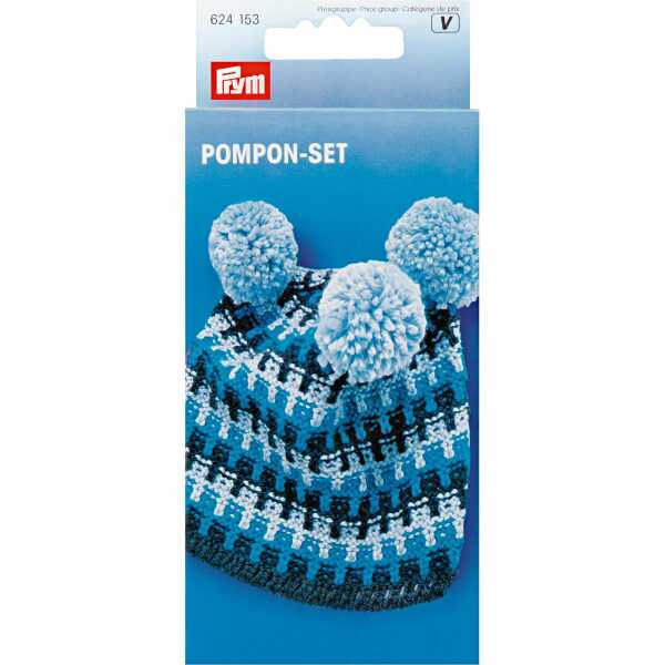 Pompon-Set für 4 Größen farbig sortiert 624153